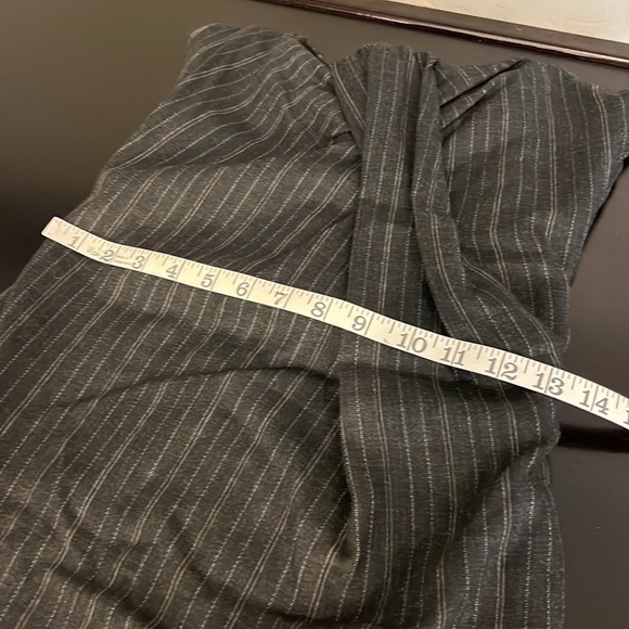 D&G Grey Pinstripe Gabardine Draped Detail Strapless Mini Dress size S-XS - Picture 9 of 16